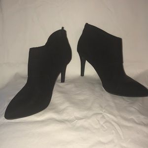 Never worn black suede bootie